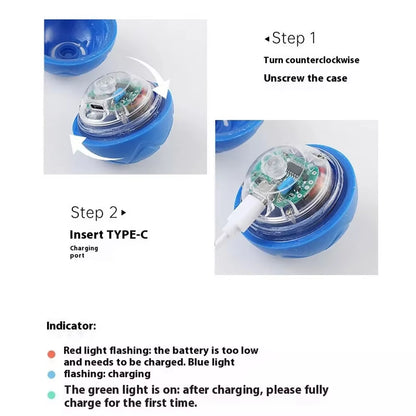 New Smart Teasing Dog Ball Bite Resistant LED Dog Bouncing Toy Ball Boredom Relief Artifact Dog Interactive Toy Ball