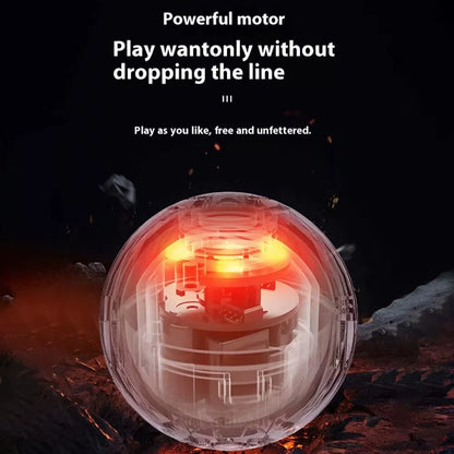 New Smart Teasing Dog Ball Bite Resistant LED Dog Bouncing Toy Ball Boredom Relief Artifact Dog Interactive Toy Ball