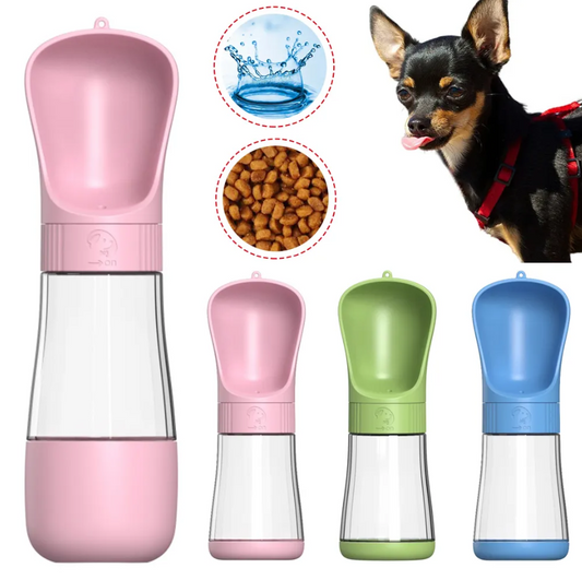 2 In 1 Portable Dog Water Bottle