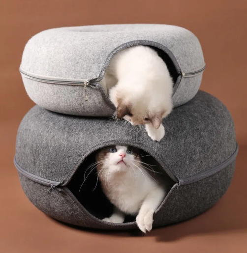 Playful Cat Tunnel Bed