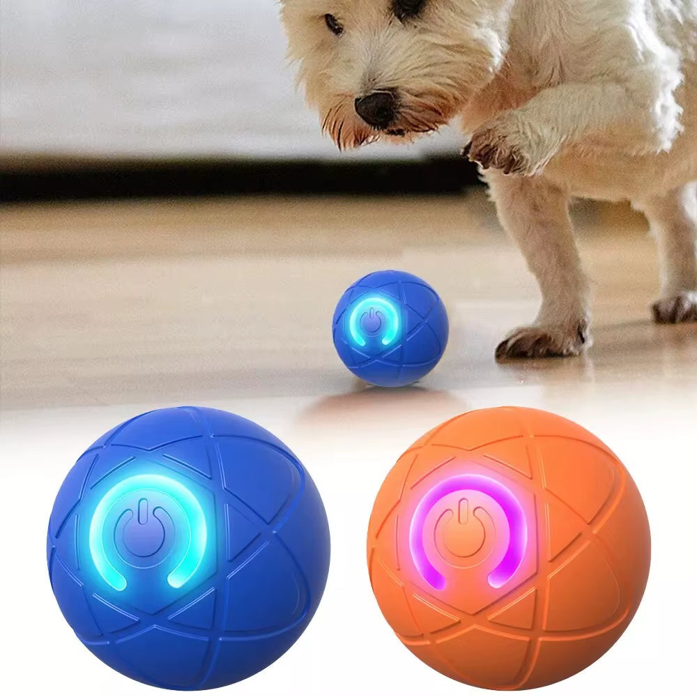 New Smart Teasing Dog Ball Bite Resistant LED Dog Bouncing Toy Ball Boredom Relief Artifact Dog Interactive Toy Ball